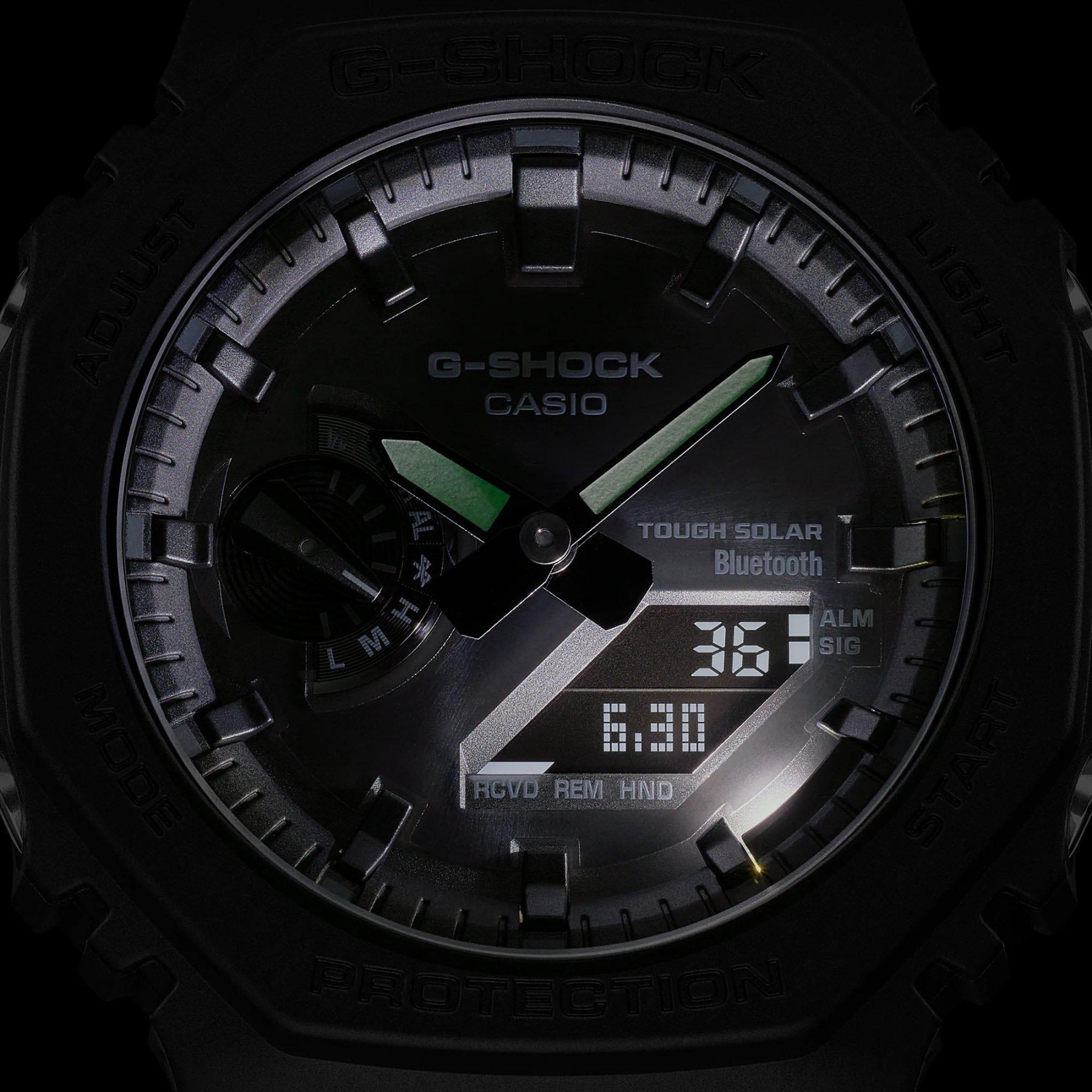 Casio G-Shock GA-B2100-3A CasiOak Solar Bluetooth Analog Digital Men's Watch (Green) GAB2100-3A