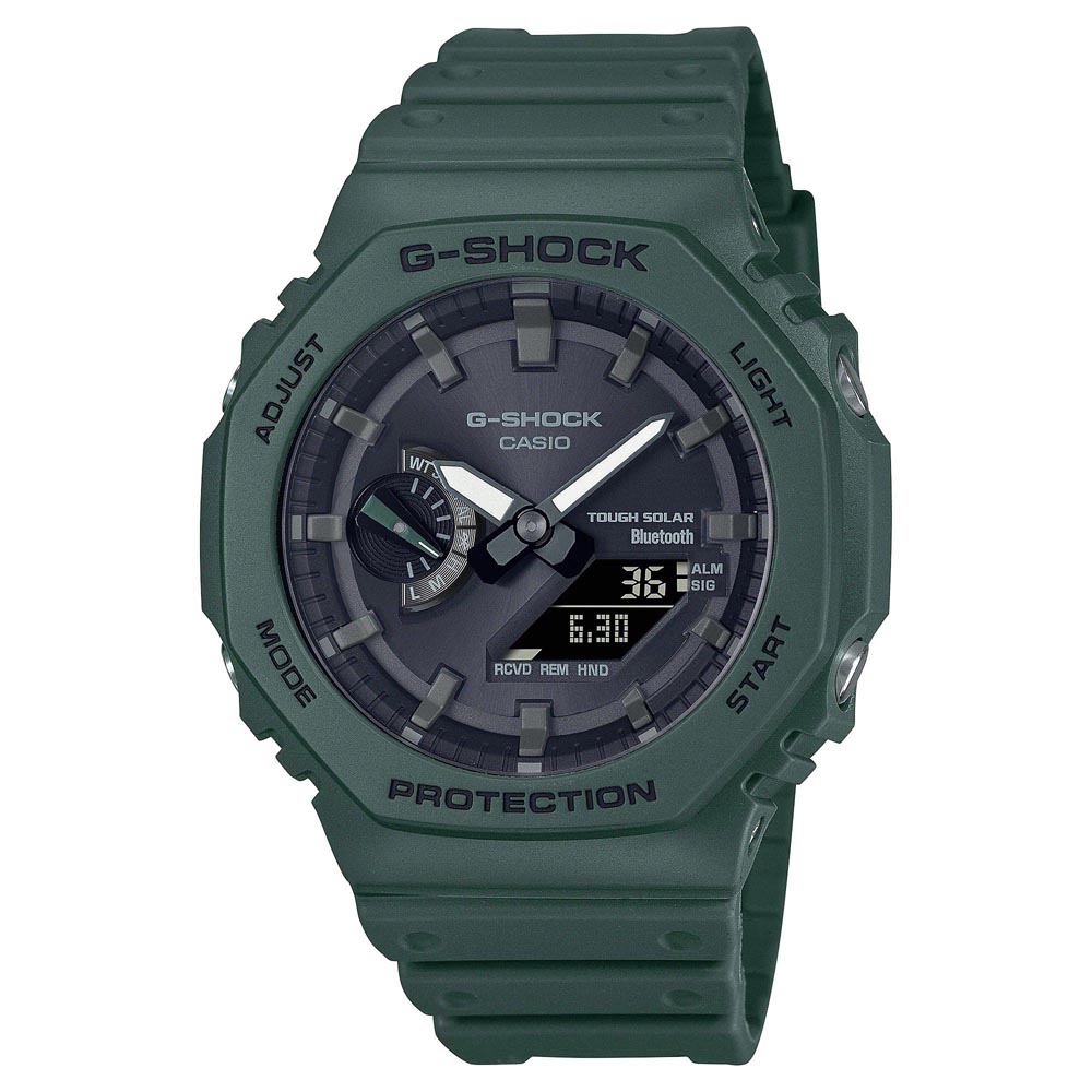 Casio G-Shock GA-B2100-3A CasiOak Solar Bluetooth Analog Digital Men's Watch (Green) GAB2100-3A
