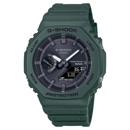 Casio G-Shock GA-B2100-3A CasiOak Solar Bluetooth Analog Digital Men's Watch (Green) GAB2100-3A