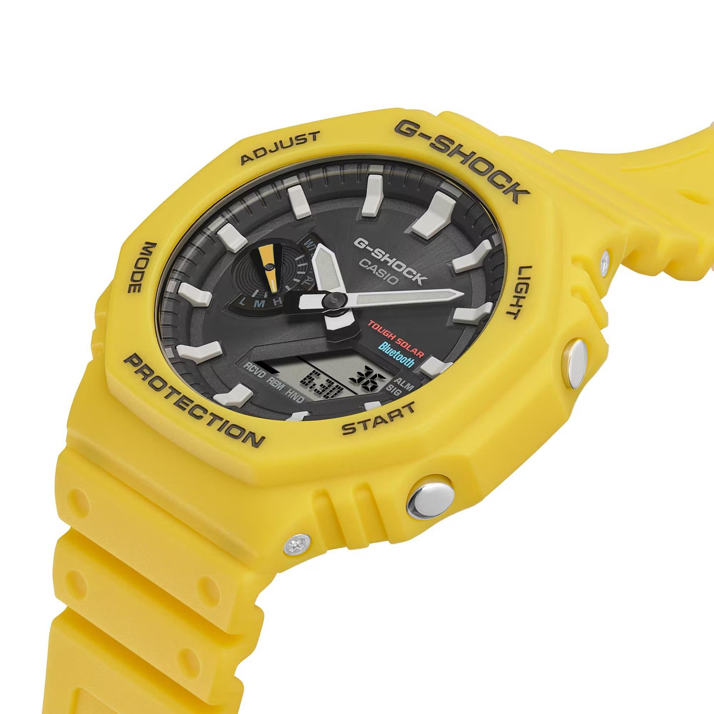 Casio G-Shock GA-B2100C-9A CasiOak Solar Bluetooth Men Watch Yellow ozdigitalwatch.com.au