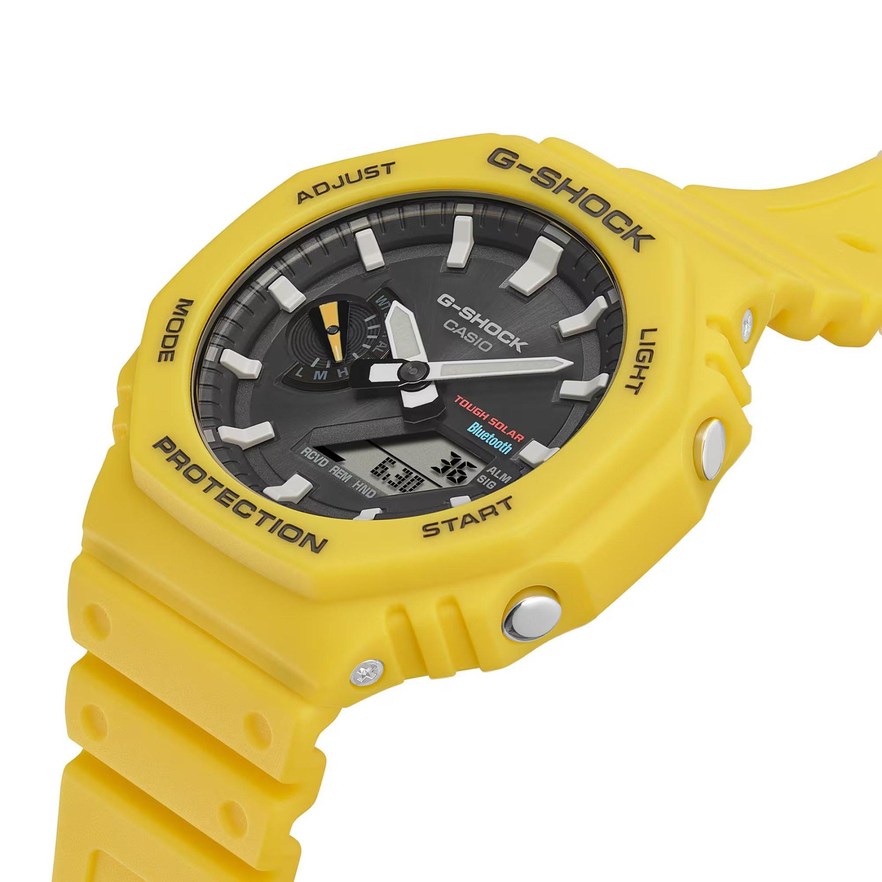 Casio G-Shock GA-B2100C-9A CasiOak Solar Bluetooth Men Watch Yellow ozdigitalwatch.com.au