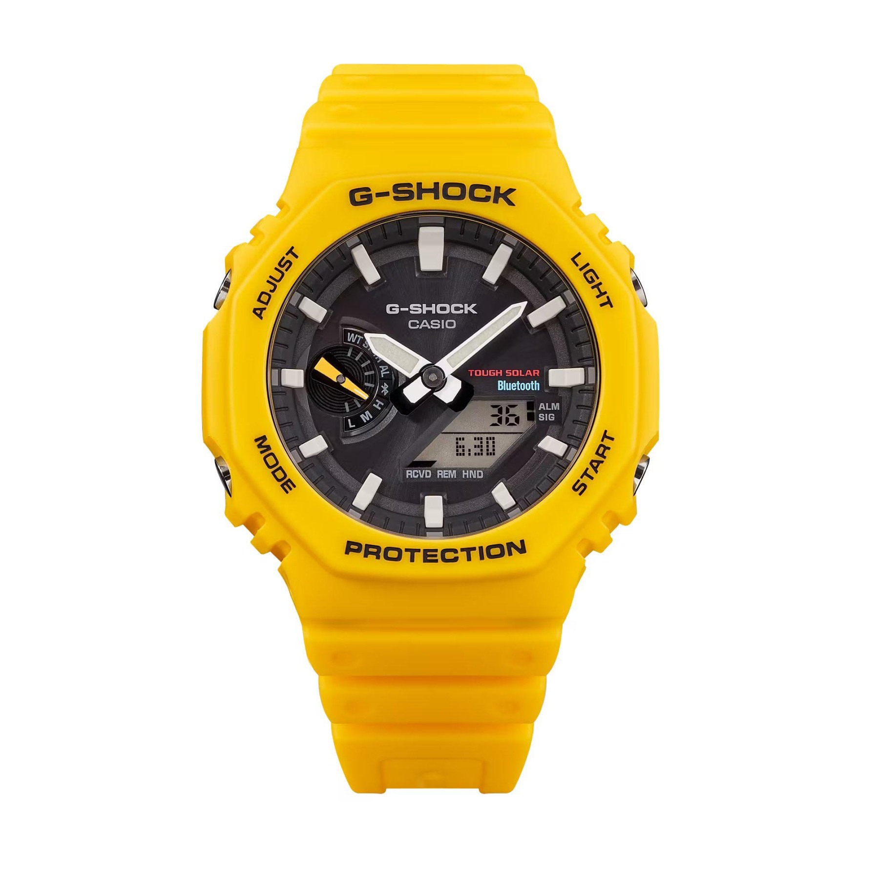 Casio G-Shock GA-B2100C-9A CasiOak Solar Bluetooth Men Watch Yellow ozdigitalwatch.com.au