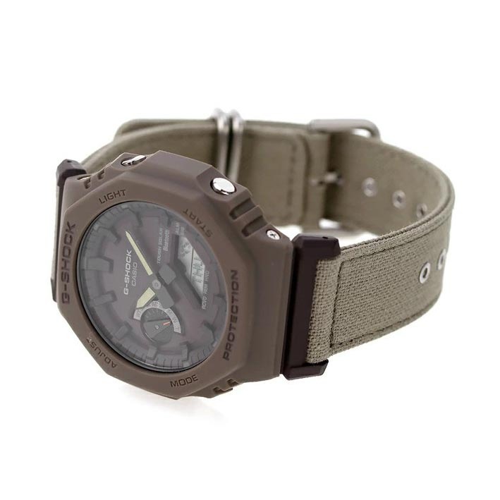 Casio G-Shock GA-B2100CT-5A CasiOak Solar Bluetooth Analog Digital Men's Watch (Khaki Grey)