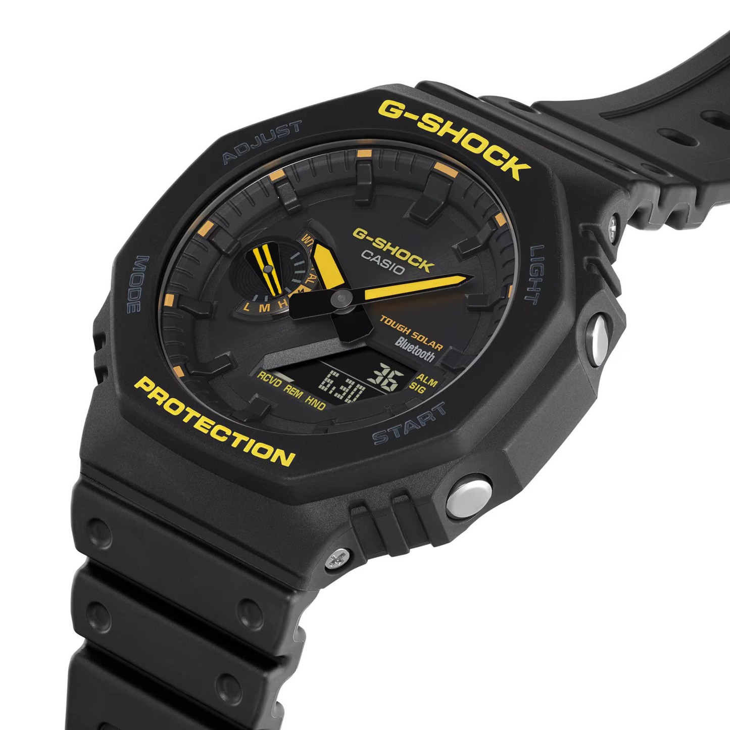 Casio G-Shock GA-B2100CY-1A CasiOak Solar Bluetooth Men Watch Black Yellow ozdigitalwatch.com.au