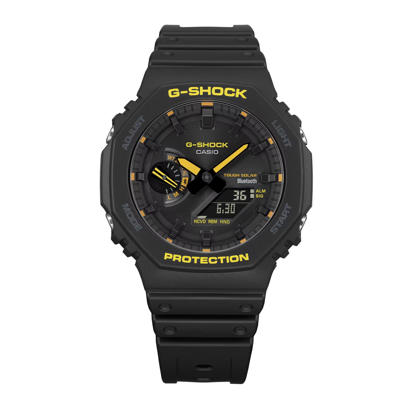 Casio G-Shock GA-B2100CY-1A CasiOak Solar Bluetooth Men Watch Black Yellow ozdigitalwatch.com.au