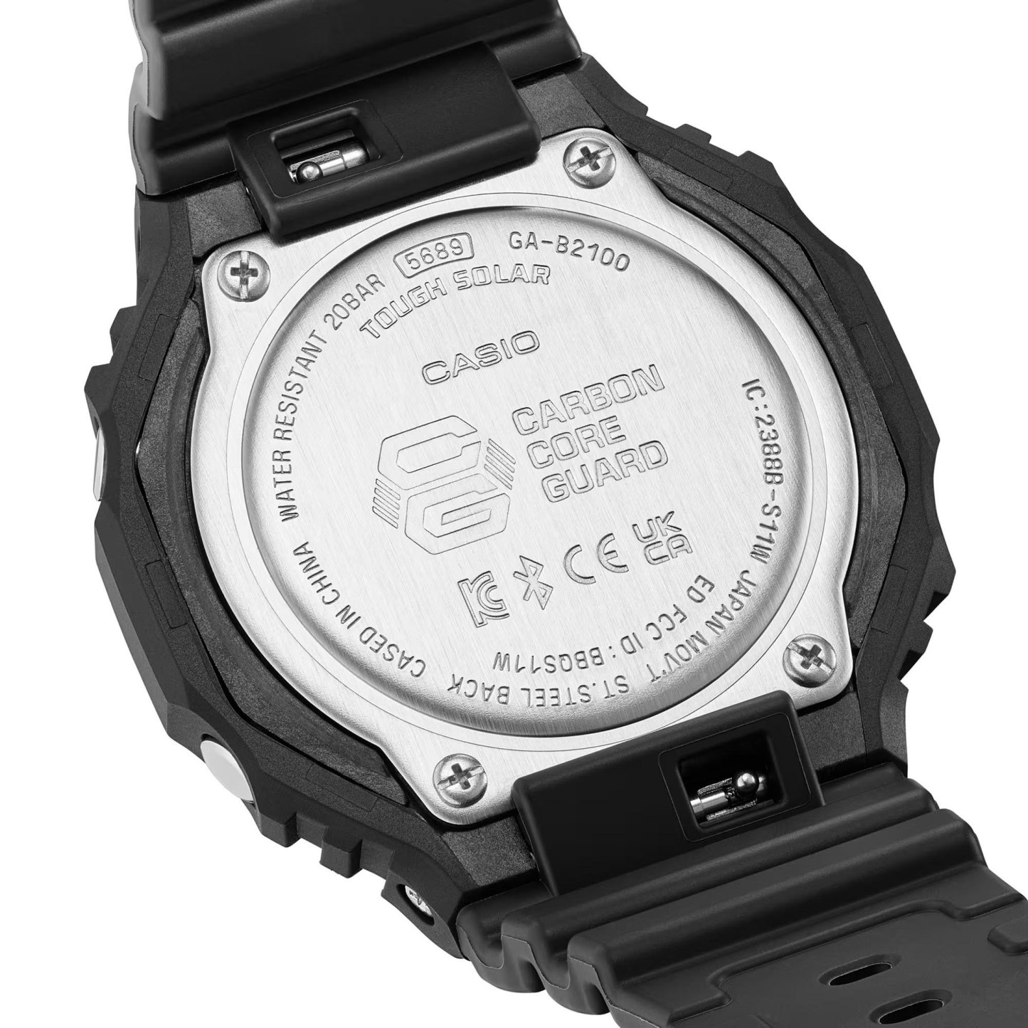 Casio G-Shock GA-B2100CY-1A CasiOak Solar Bluetooth Men Watch Black Yellow ozdigitalwatch.com.au