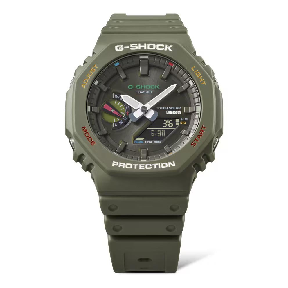 Casio G-Shock GA-B2100FC-3A CasiOak Solar Mobile Link Men Watch Green Colorful ozdigitalwatch.com.au