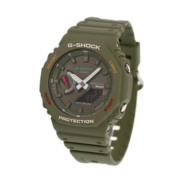 Casio G-Shock GA-B2100FC-3A CasiOak Solar Mobile Link Men Watch Green Colorful ozdigitalwatch.com.au