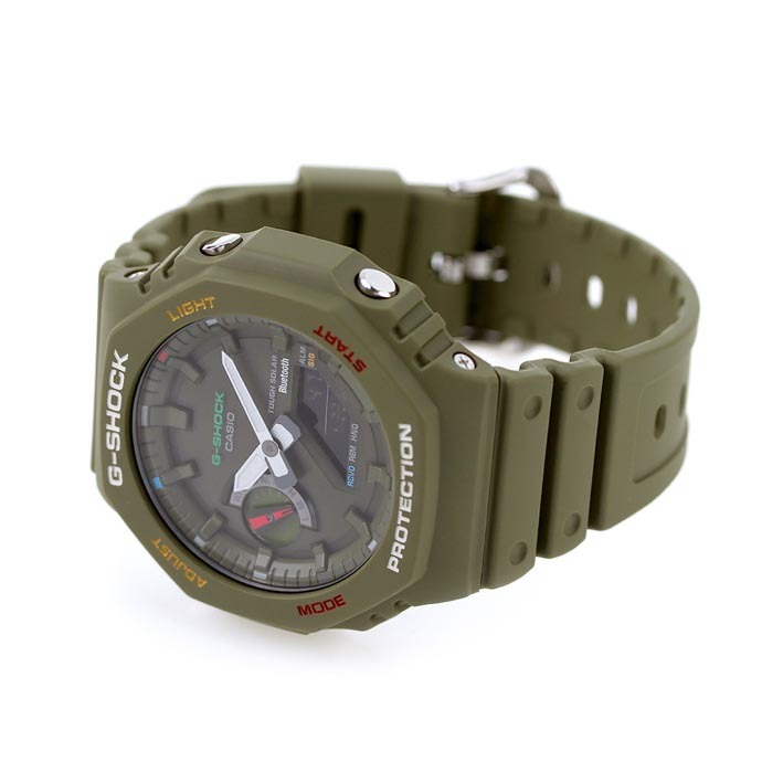 Casio G-Shock GA-B2100FC-3A CasiOak Solar Mobile Link Men Watch Green Colorful ozdigitalwatch.com.au