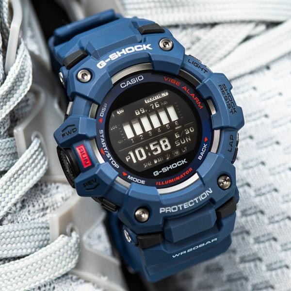 Casio G-Shock G-SQUAD GBD-100-2 Mobile Link Step Tracker Sport Watch Blue ozDigitalWatch.com.au