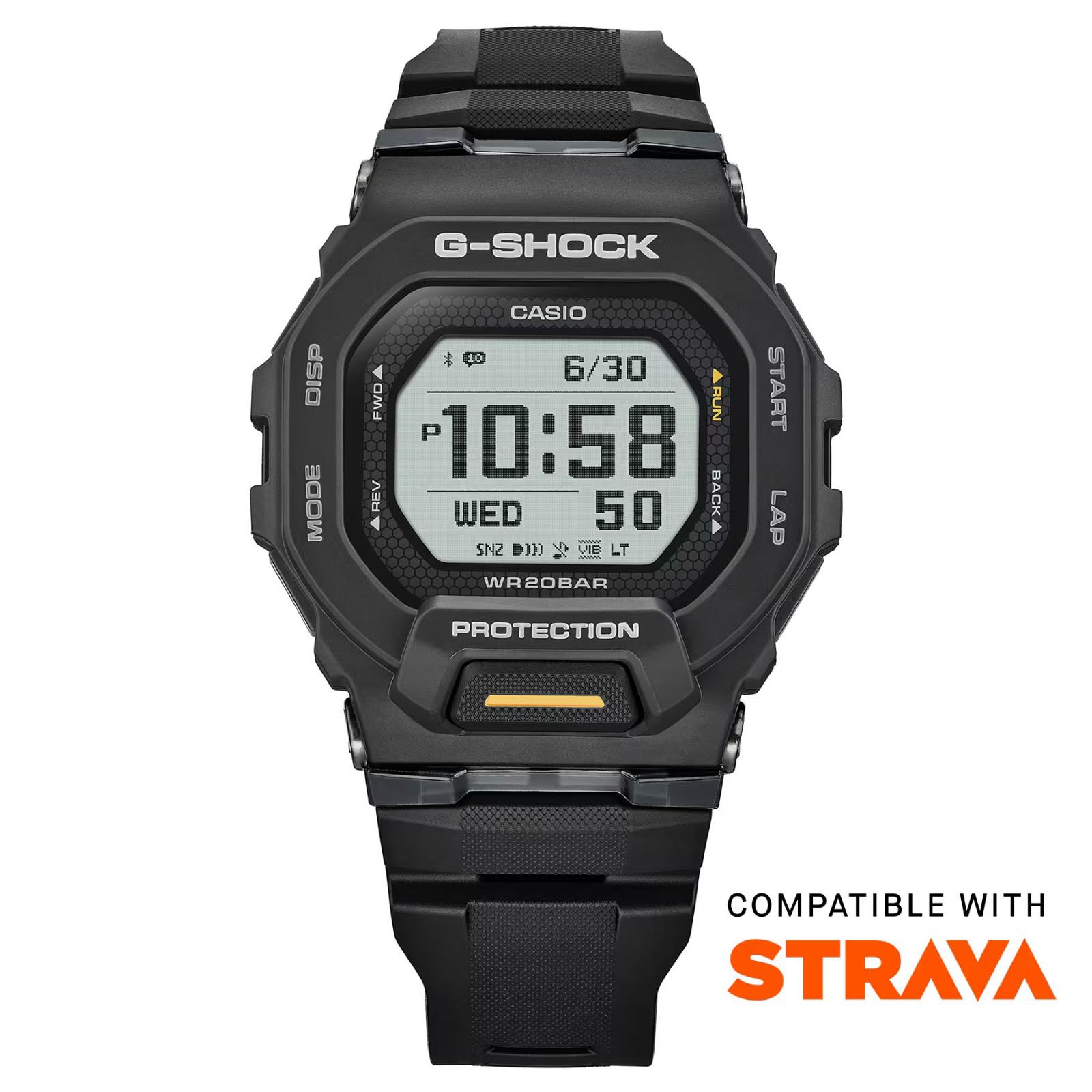 Casio G-Shock G-SQUAD GBD-200-1A1 Bluetooth Mobile Link Training Sport Men's Watch (Black)