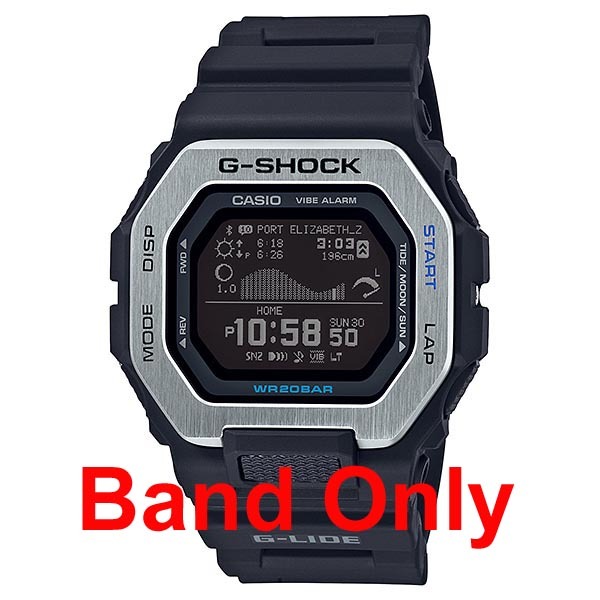 Casio G-Shock GBX-100-1A Genuine Replacement Band Black Part No 10613270 ozdigitalwatch.com.au