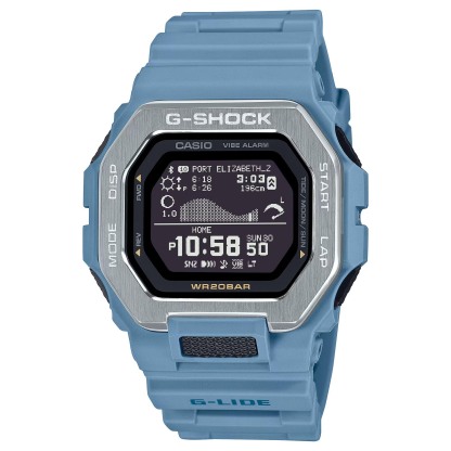 Casio G-Shock GBX-100-2A G-Lide Bluetooth Tide Graph Moon Data Sport Watch (Blue) GBX100-2A