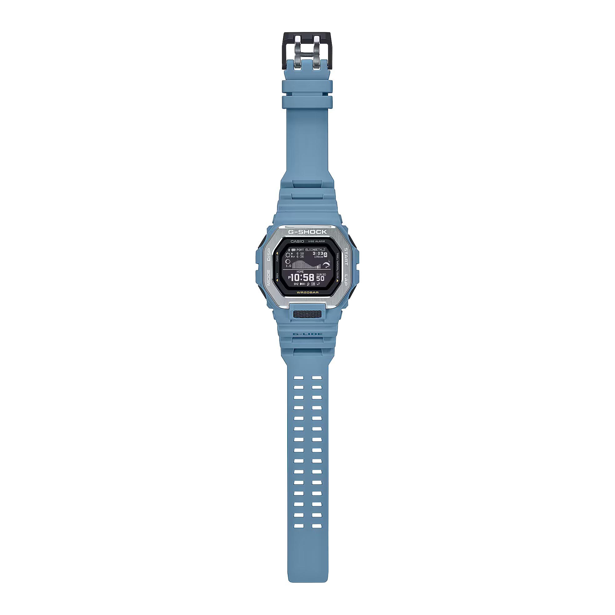 Casio G-Shock GBX-100-2A G-Lide Bluetooth Tide Graph Moon Data Sport Watch (Blue) GBX100-2A