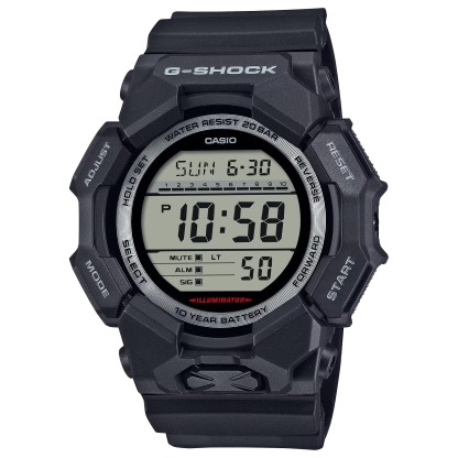 Casio G-Shock GD-010-1 Super Illuminator 10-Years Battery Digital Men's Watch (Black) GD010-1