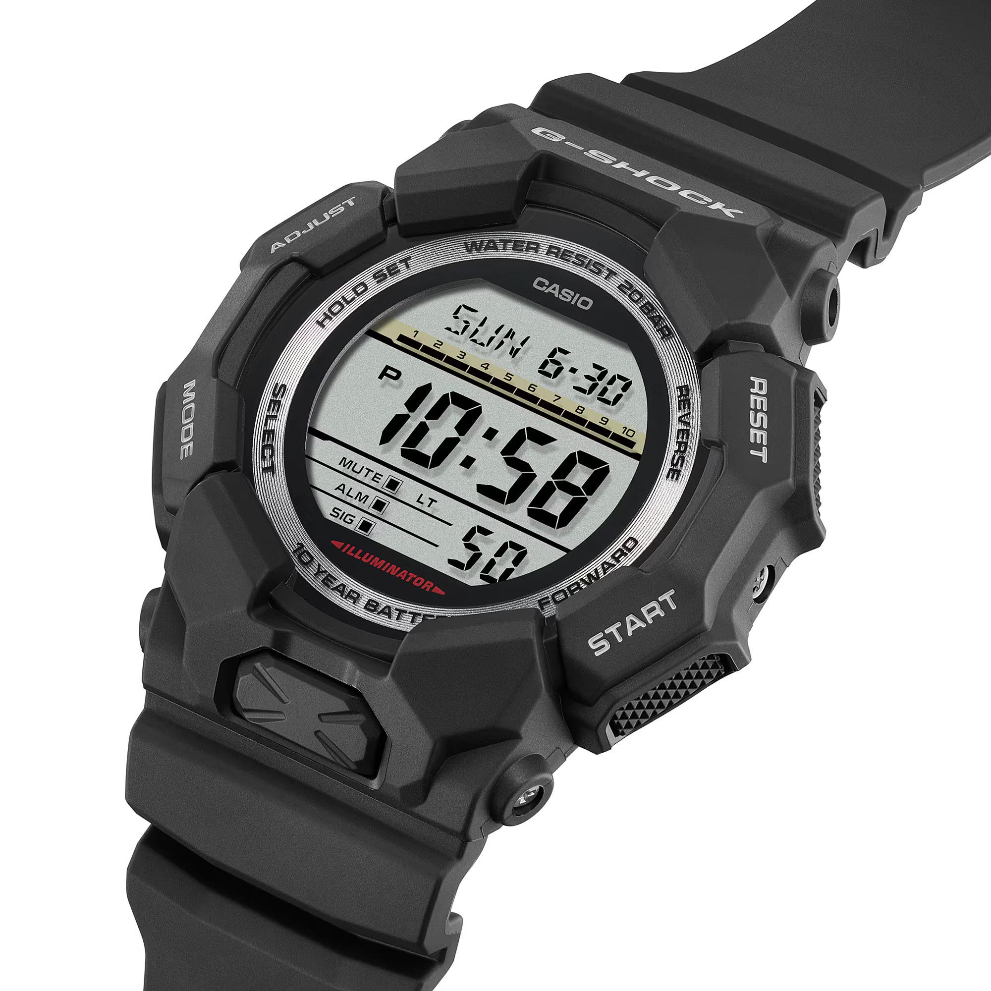 Casio G-Shock GD-010-1 Super Illuminator 10-Years Battery Digital Men's Watch (Black) GD010-1