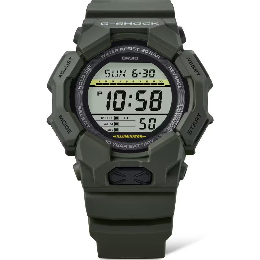 Casio G-Shock GD-010-3 Super Illuminator 10-Years Battery Digital Men's Watch (Green) GD010-3