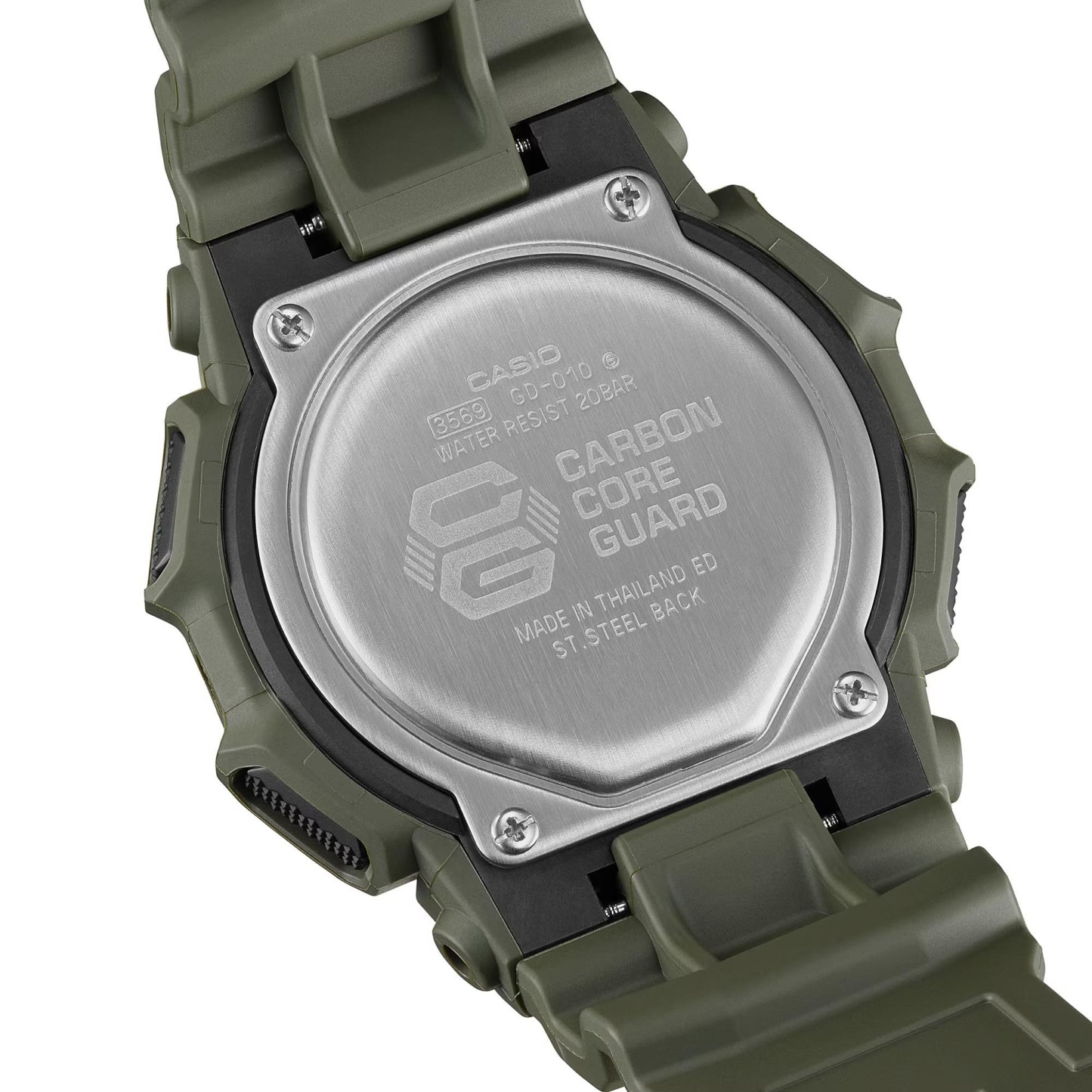 Casio G-Shock GD-010-3 Super Illuminator 10-Years Battery Digital Men's Watch (Green) GD010-3