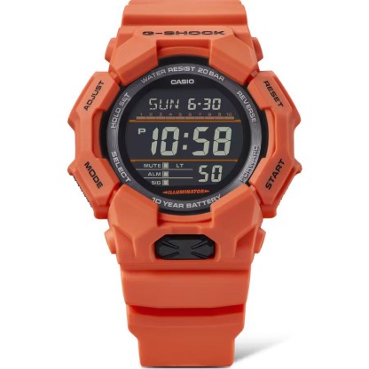 Casio G-Shock GD-010-4 Super Illuminator 10-Years Battery Digital Men's Watch (Orange) GD010-4