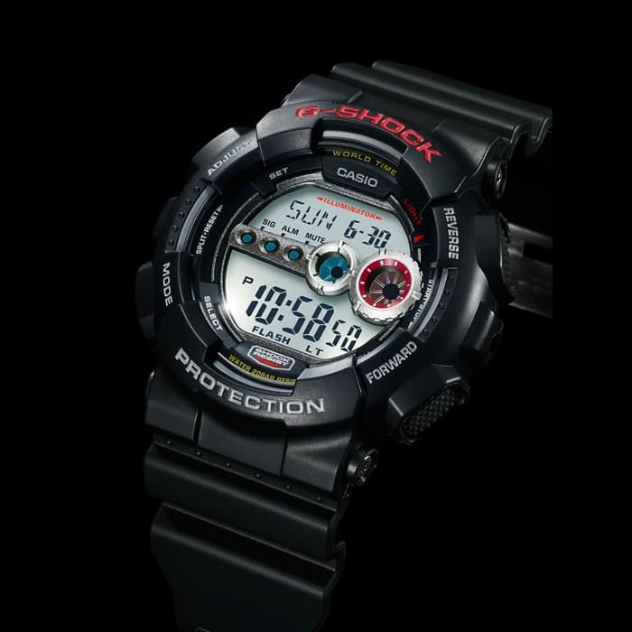 Casio G-Shock GD-100-1A Super Illuminator 7-Years Battery Digital Men's Watch (Black) GD100-1