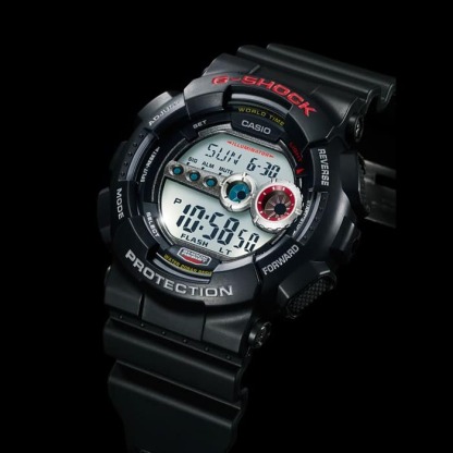 Casio G-Shock GD-100-1A Super Illuminator 7-Years Battery Digital Men's Watch (Black) GD100-1