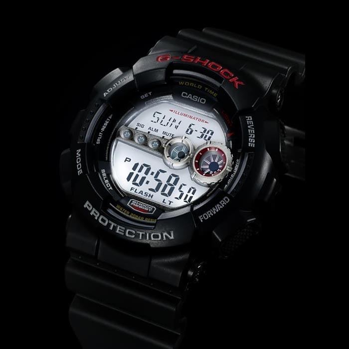Casio G-Shock GD-100-1A Super Illuminator 7-Years Battery Digital Men's Watch (Black) GD100-1