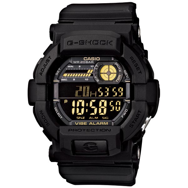 Casio G-Shock GD-350-1B Digital Men's Watch (Black) 5-Years Battery Life GD350-1B