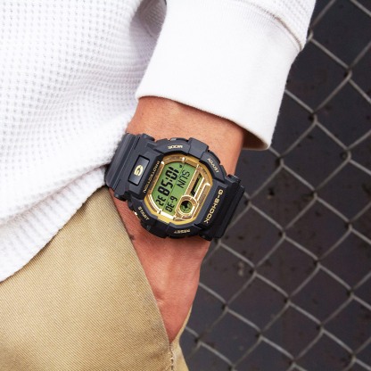 Casio G-Shock GD-350gb-1 Digital Men's Watch (Black & Gold) 5-Years Battery Life GD350gb-1