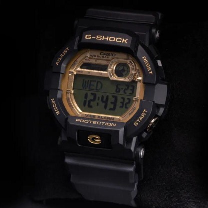 Casio G-Shock GD-350gb-1 Digital Men's Watch (Black & Gold) 5-Years Battery Life GD350gb-1
