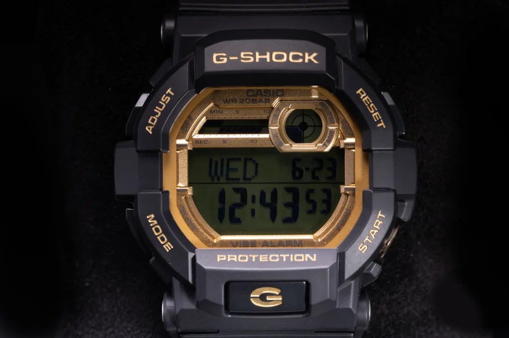 Casio G-Shock GD-350gb-1 Digital Men's Watch (Black & Gold) 5-Years Battery Life GD350gb-1