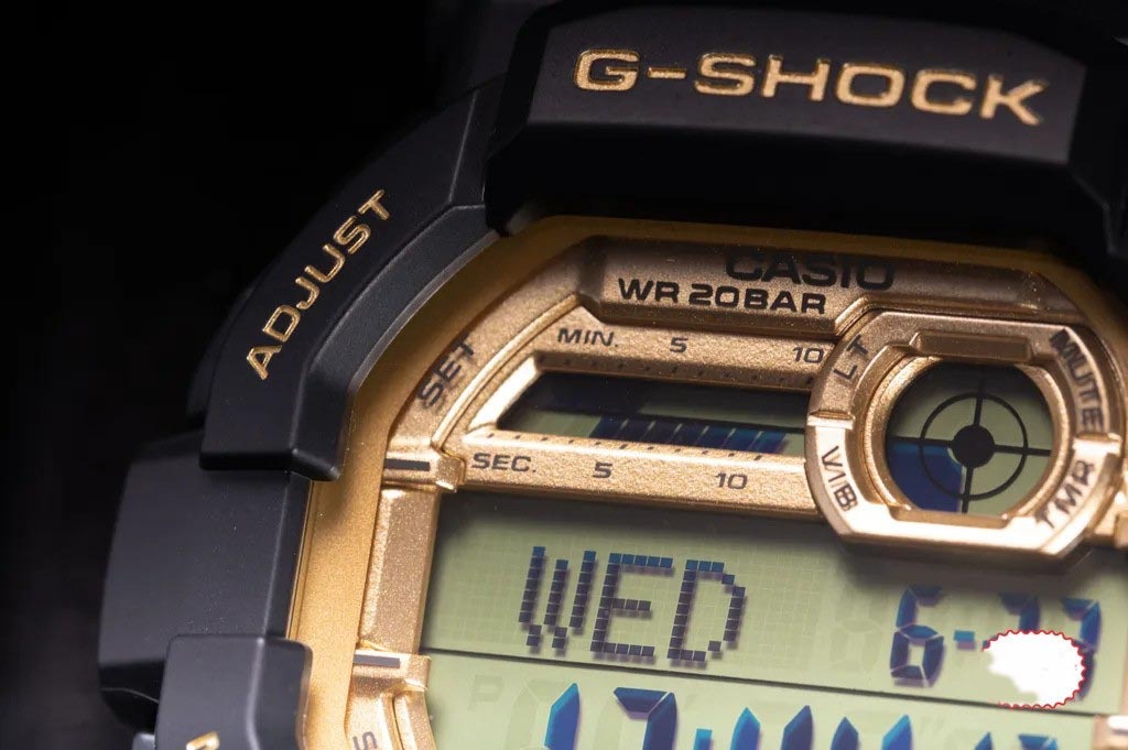 Casio G-Shock GD-350gb-1 Digital Men's Watch (Black & Gold) 5-Years Battery Life GD350gb-1