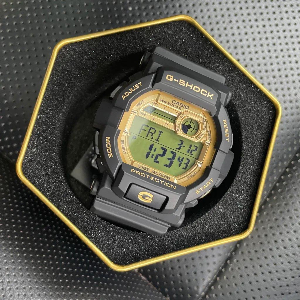 Casio G-Shock GD-350gb-1 Digital Men's Watch (Black & Gold) 5-Years Battery Life GD350gb-1