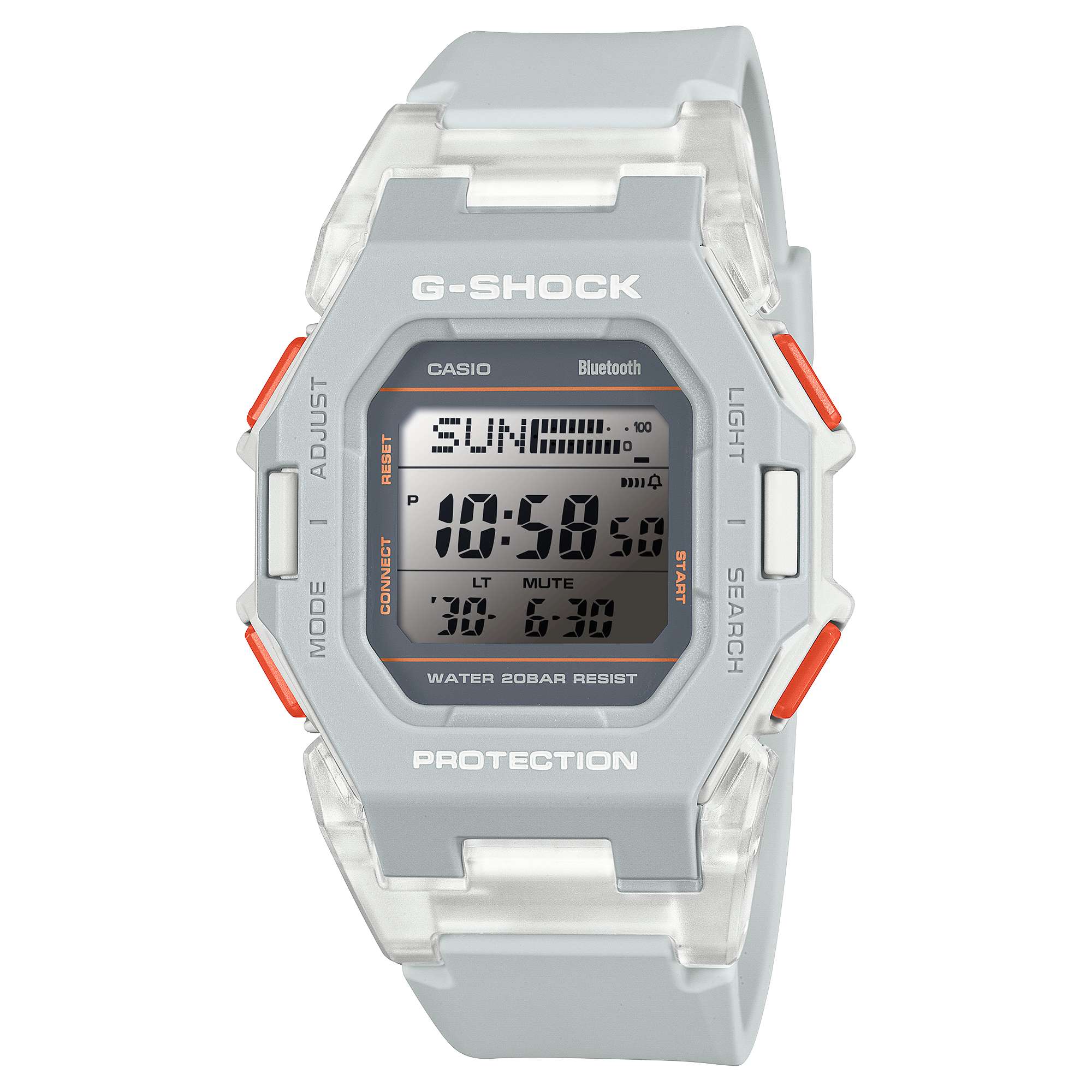 Casio G-Shock GD-B500S-8 Bluetooth Step Tracker Digital Watch (Grey) Compact Size