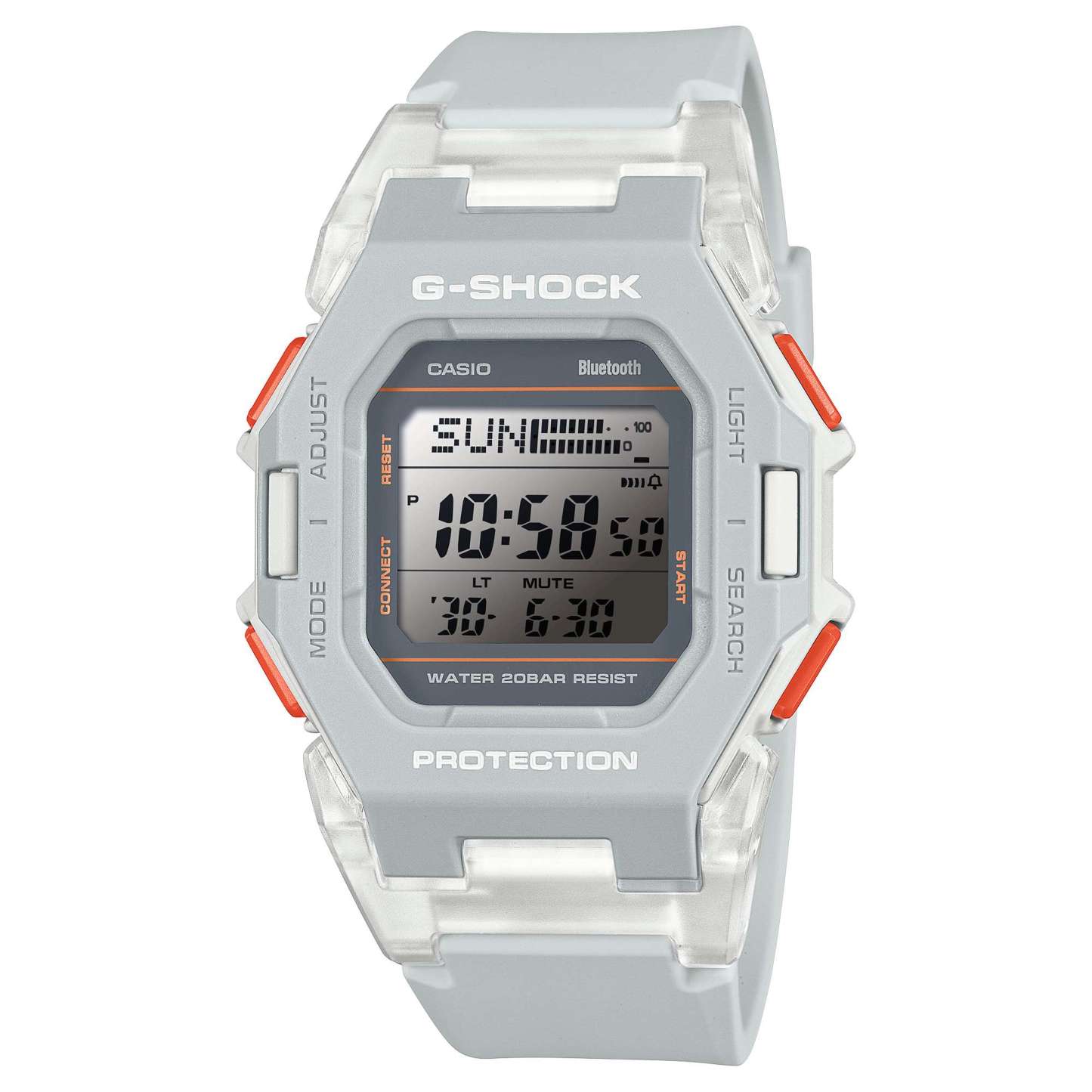 Casio G-Shock GD-B500S-8 Bluetooth Step Tracker Digital Watch (Grey) Compact Size