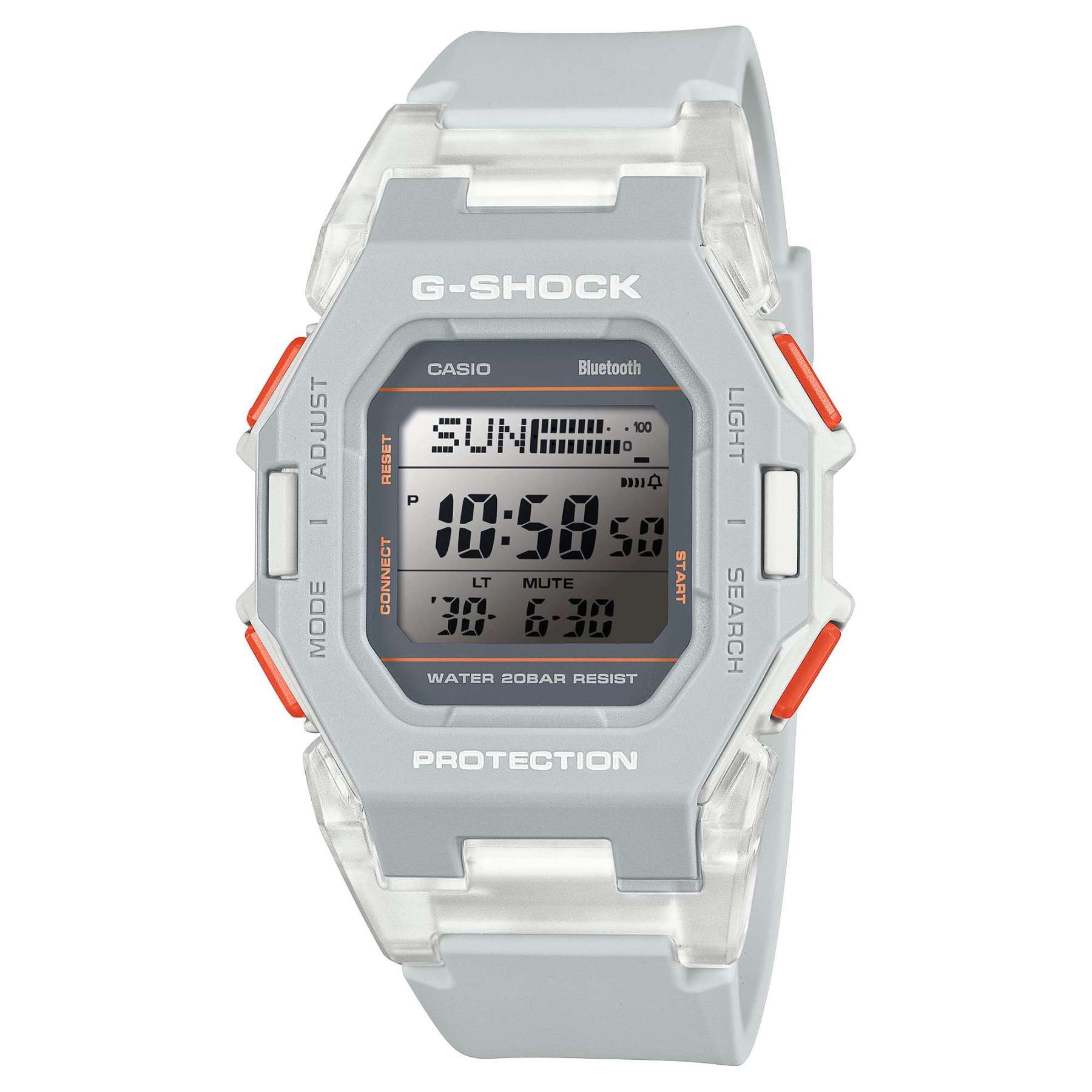 Casio G-Shock GD-B500S-8 Bluetooth Step Tracker Digital Watch (Grey) Compact Size
