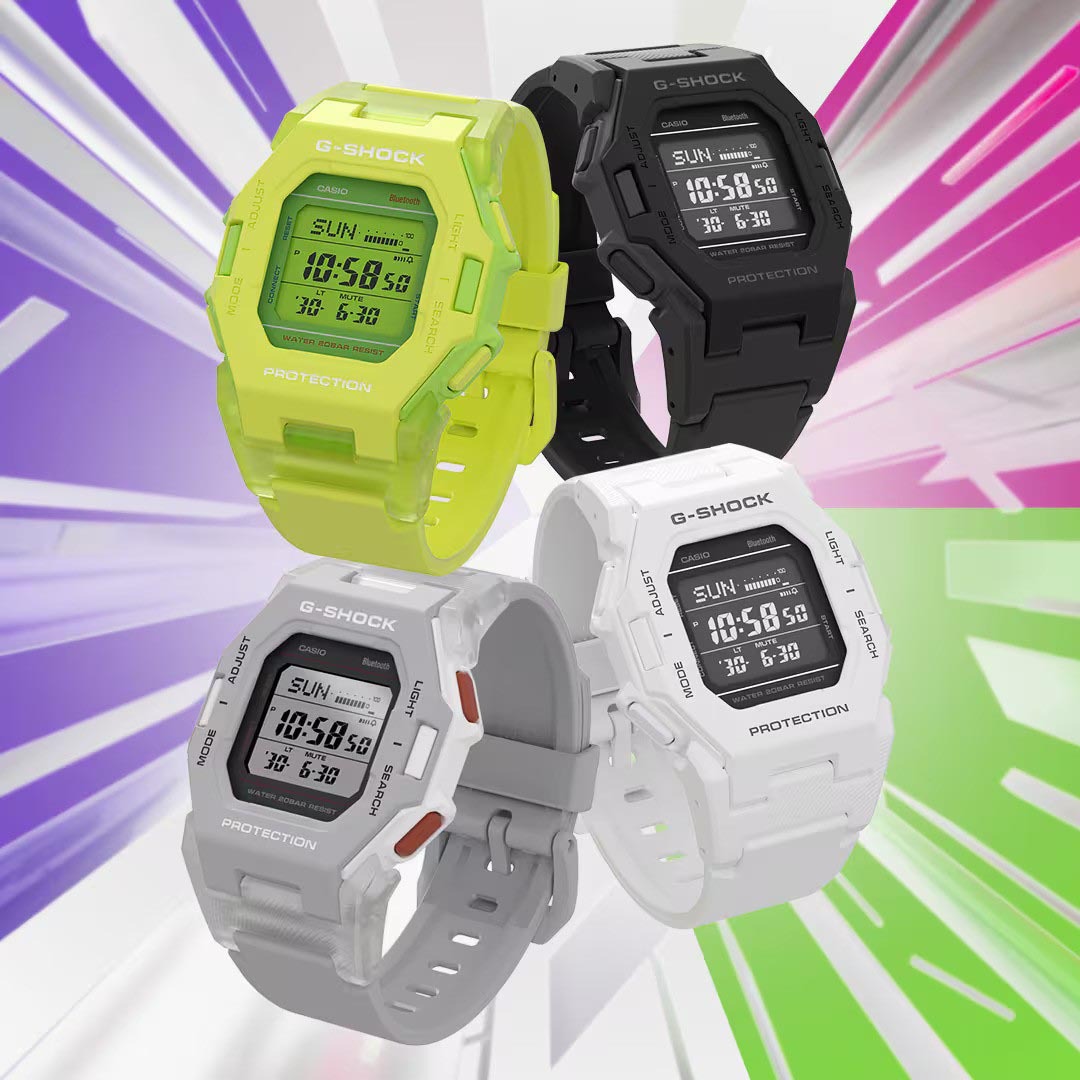 Casio G-Shock GD-B500S-3 Bluetooth Step Tracker Digital Watch (Fluorescent Green) Compact Size