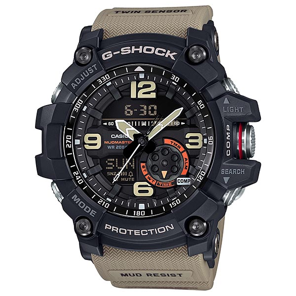 Casio G-Shock GG-1000-1A5 Mudmaster Twin Sensor Men's Watch (Beige x Black) GG1000-1A5