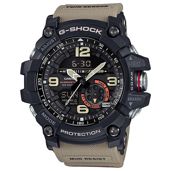 Casio G-Shock GG-1000-1A5 Mudmaster Twin Sensor Men's Watch (Beige x Black) GG1000-1A5
