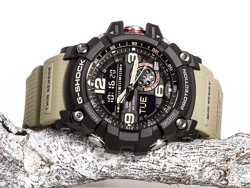 Casio G-Shock GG-1000-1A5 Mudmaster Twin Sensor Men's Watch (Beige x Black) GG1000-1A5
