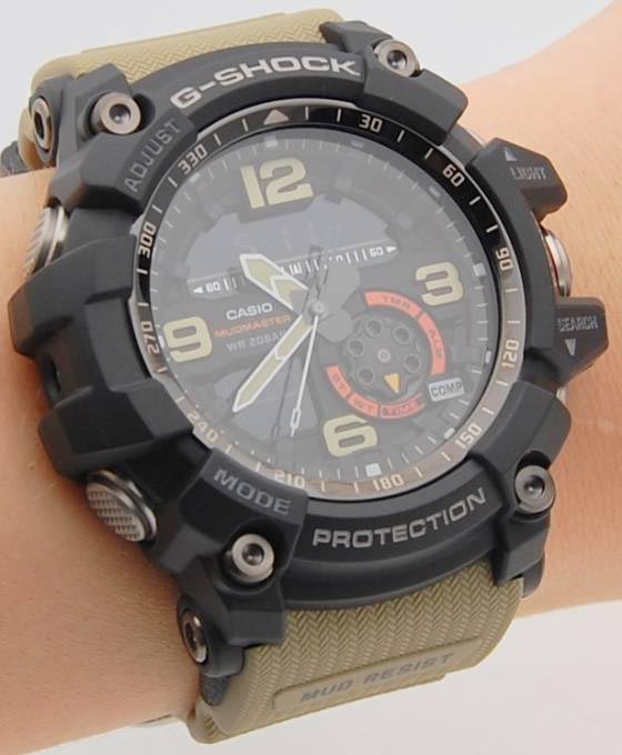 Casio G-Shock GG-1000-1A5 Mudmaster Twin Sensor Men's Watch (Beige x Black) GG1000-1A5