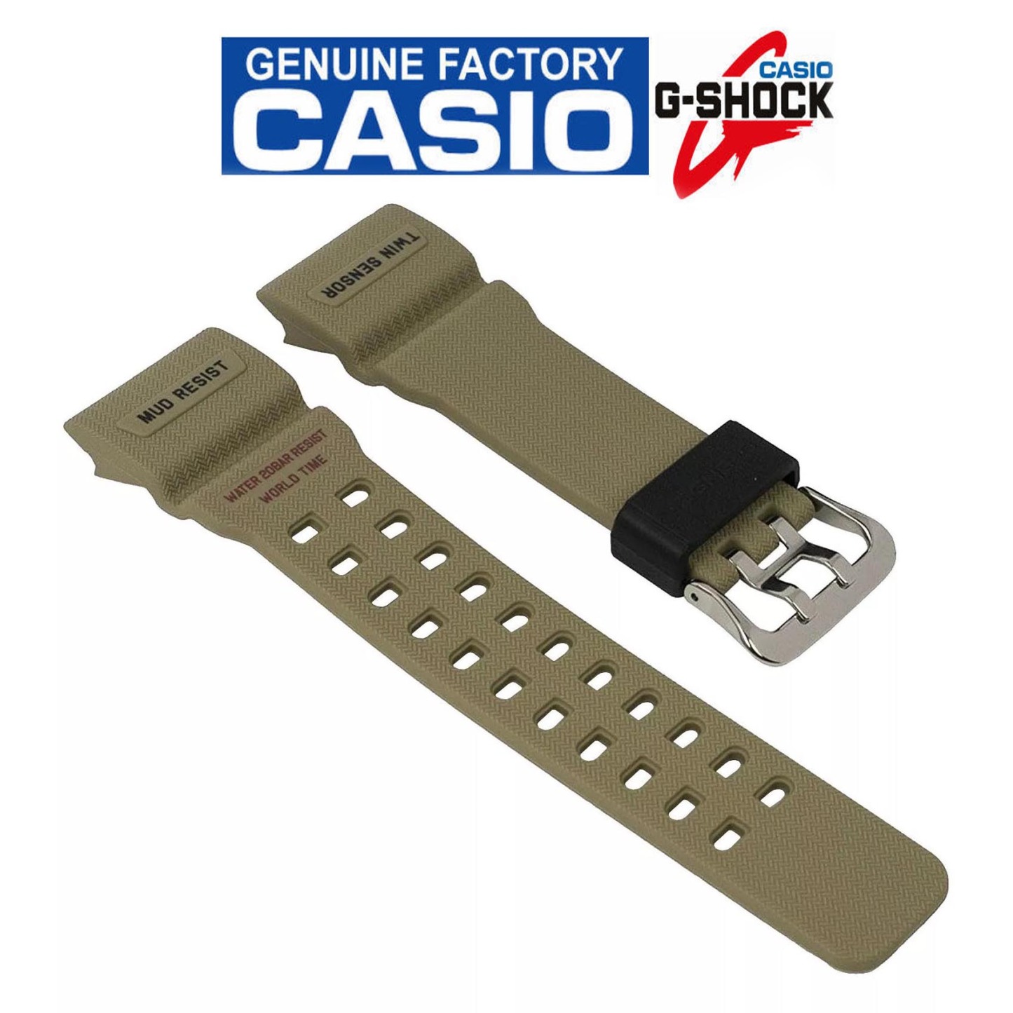 Casio G-Shock GG-1000-1A5 Mudmaster Genuine Replacement Band (Beige) (Part No: 10517719)