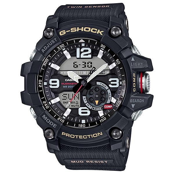 Casio G-Shock GG-1000-1A Mudmaster Twin Sensor Men's Watch (Black) G1000-1A