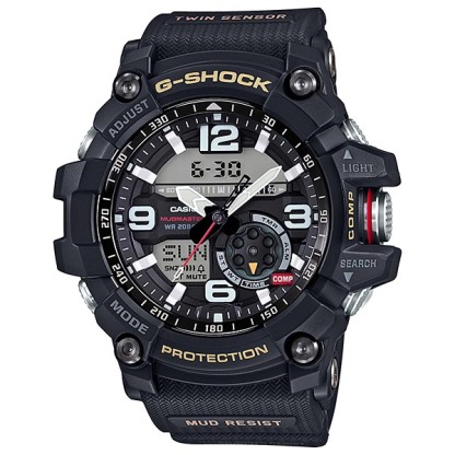 Casio G-Shock GG-1000-1A Mudmaster Twin Sensor Men's Watch (Black) G1000-1A