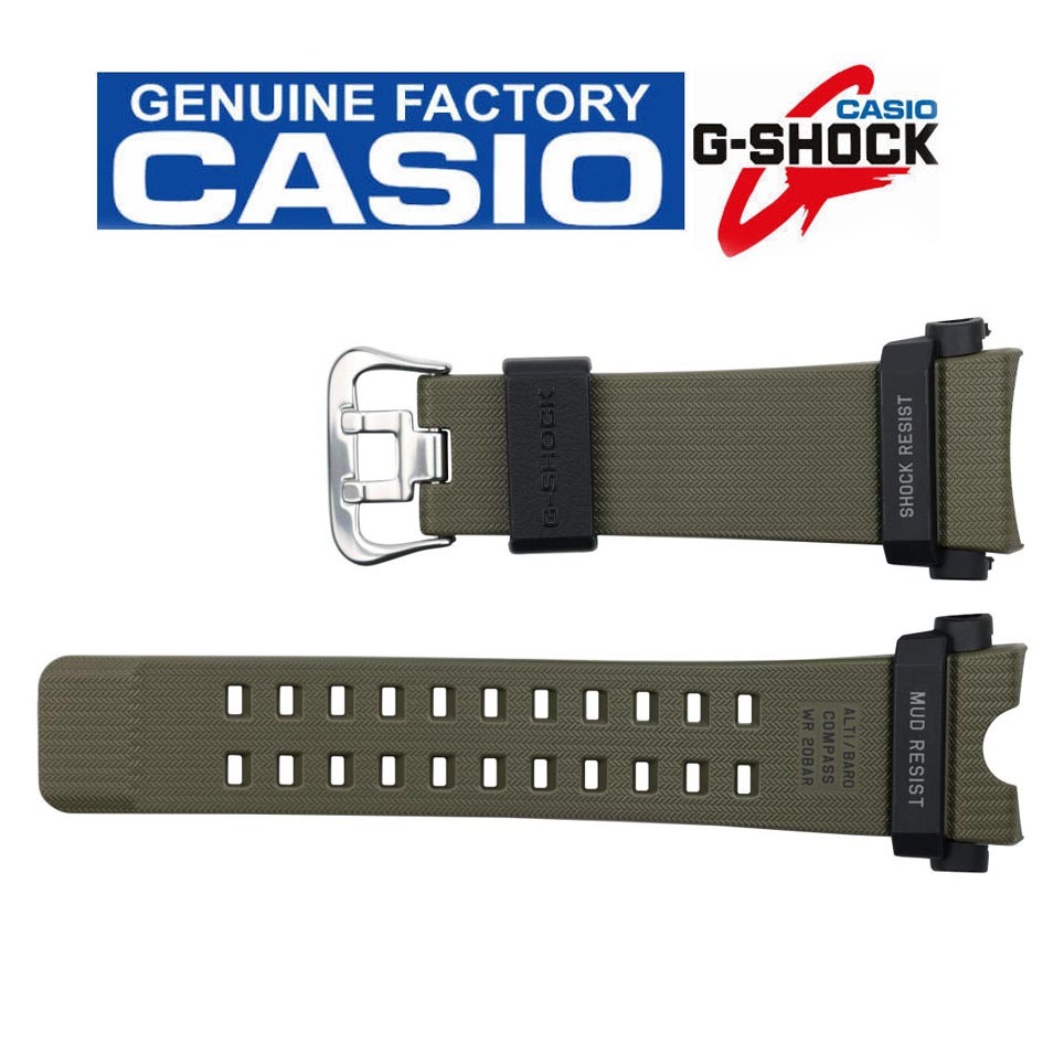 Casio G-Shock GG-B100-1A3 Mudmaster Genuine Replacement Band (Green) (Part No: 10595228) GG-B100