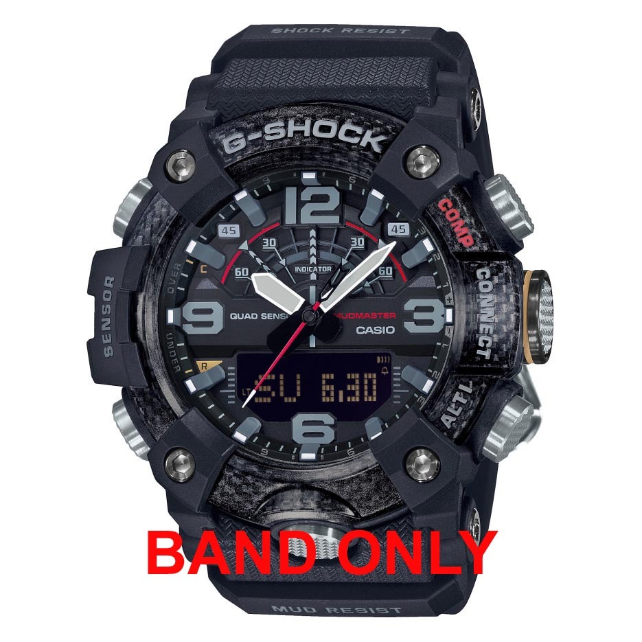 Casio G-Shock GG-B100-1A Mudmaster Genuine Band Black Part No 10595229 ozdigitalwatch.com.au