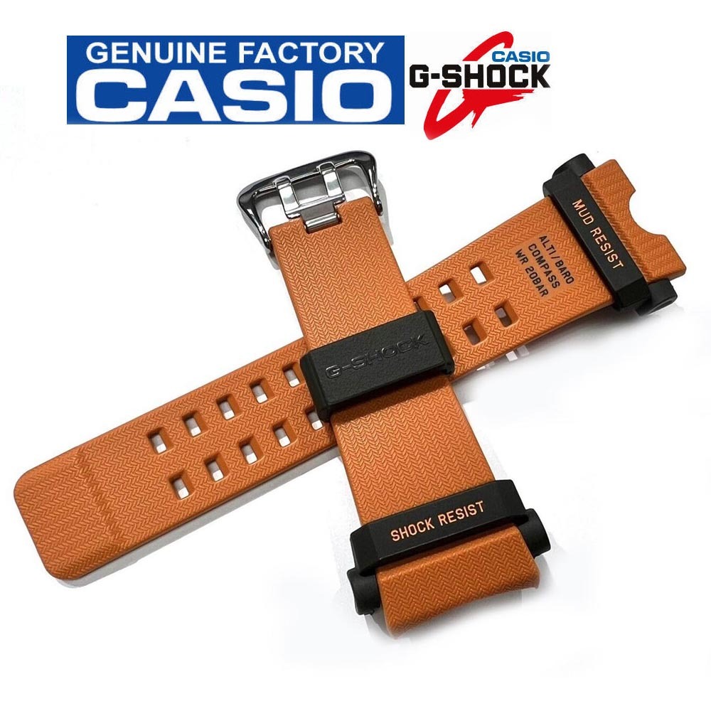 Casio G-Shock GG-B100-1A9 Mudmaster Genuine Replacement Band (Orange) (Part No: 10595230) GG-B100