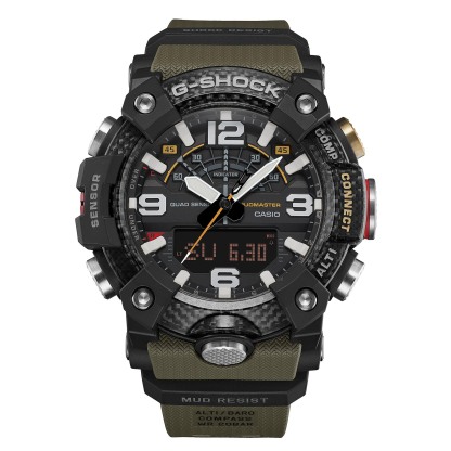 Casio G-Shock GG-B100X-1A3 Mudmaster Quad Sensor Bluetooth Men's Watch (Green & Black) GGB100X-1A3