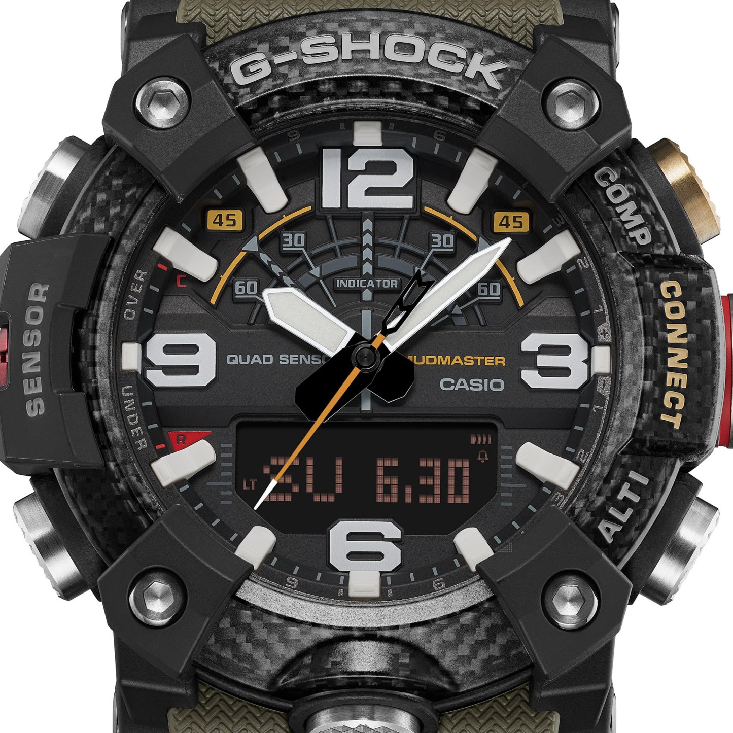 Casio G-Shock GG-B100X-1A3 Mudmaster Quad Sensor Bluetooth Men's Watch (Green & Black) GGB100X-1A3