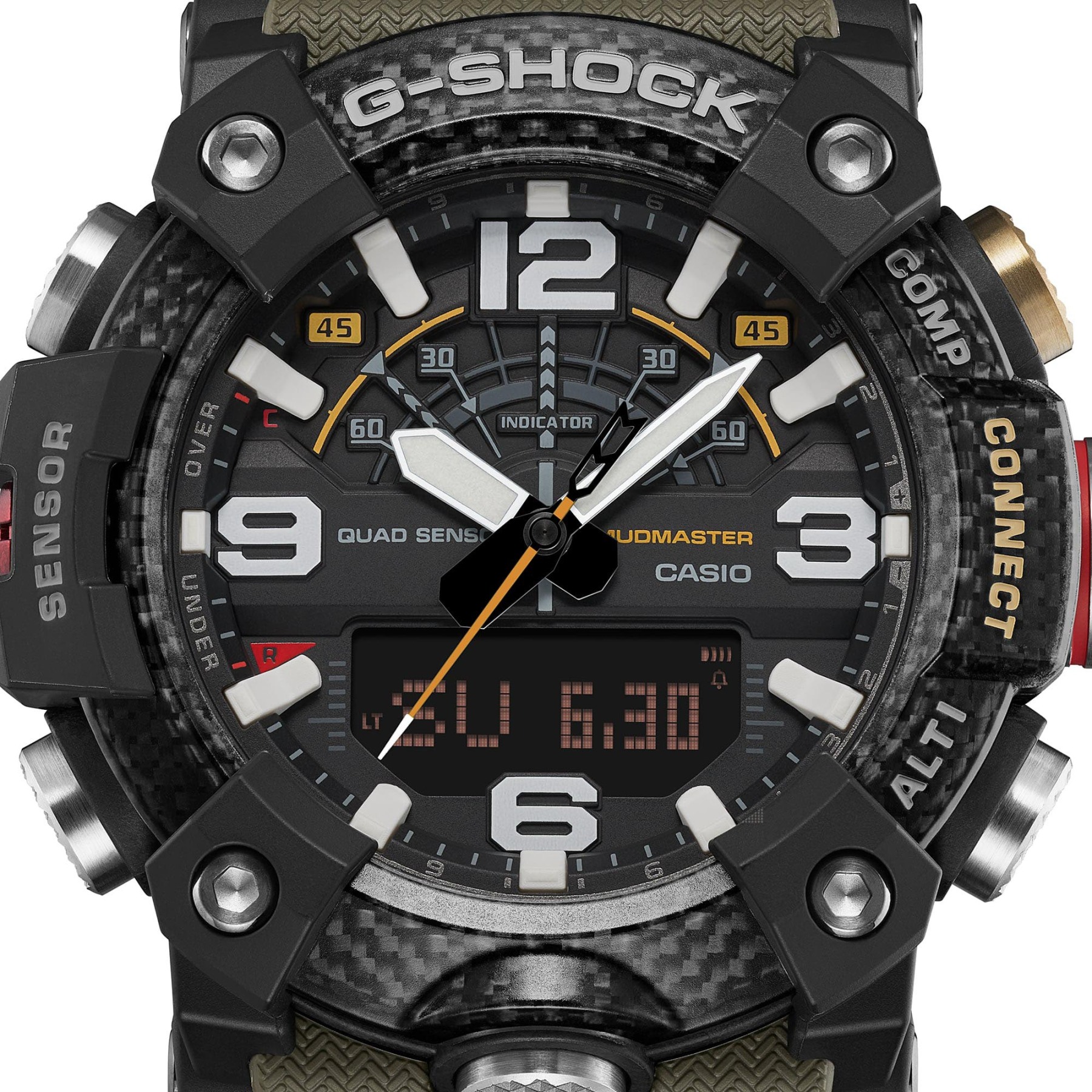 Casio G-Shock GG-B100X-1A3 Mudmaster Quad Sensor Bluetooth Men's Watch (Green & Black) GGB100X-1A3
