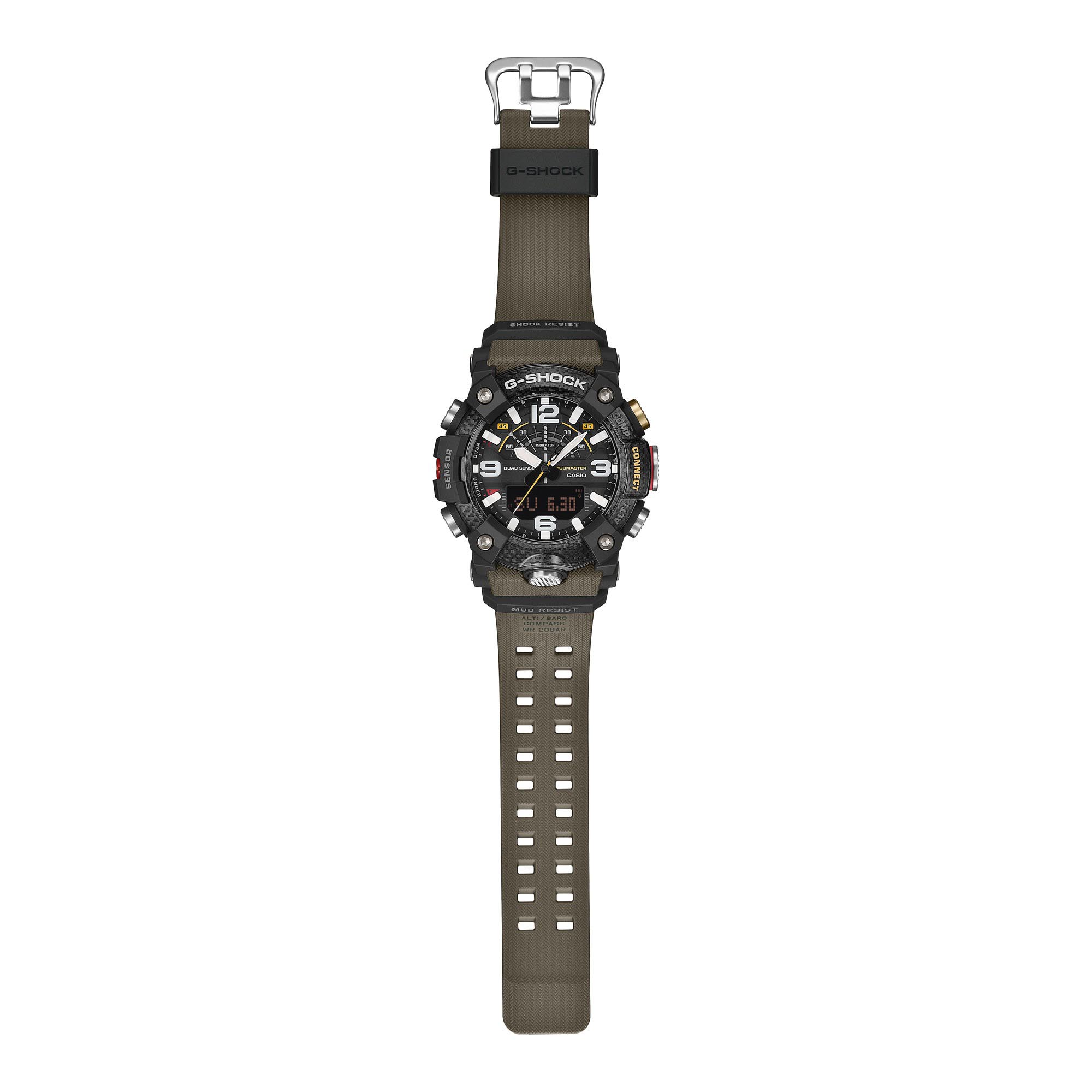 Casio G-Shock GG-B100X-1A3 Mudmaster Quad Sensor Bluetooth Men's Watch (Green & Black) GGB100X-1A3